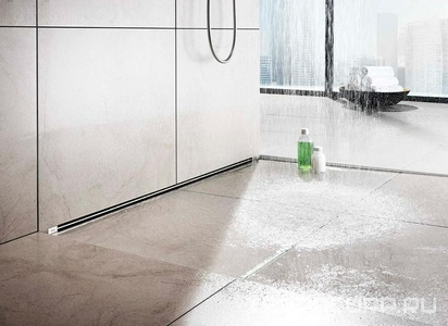 Вставка (решетка) Viega  736576 для дренажного канала, L300-1200мм, встраиваемого в стену, хром глянц., ZZ Viega Advantix Vario 736576