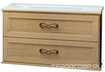 Тумба подвесная Гарда 90, 880*580*450 мм, цвет Бьянко, БЕЗ раковины Болеро 90, крепеж в комплекте XX