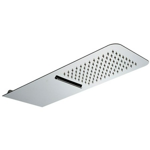 Душ верхний, стационарный, стеновой, прямоугольный 500х200мм, два типа струи, обычный и каскад, (цв.нерж.сталь),  ZZ Cisal Xion DS016400 D1