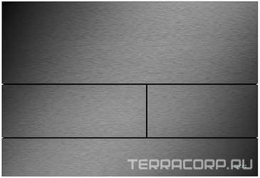 Панель смыва с двумя клавишами, для застенного модуля д/унит., д/горизонт/вертик. установки, (металл цв.сатин, черный хром), TECEsquare ZZ