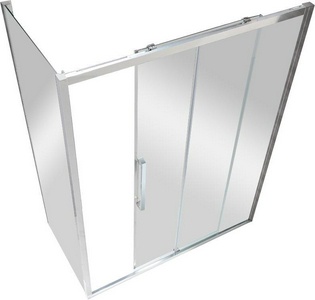 Душевой уголок 1500(1480-1520)х800(780-800)хh2000мм, прямоугольн, правый/левый, вход 625мм,(ст.прозр.Idrorepellente 8мм,фурнит.цв.хром),  ZZ Cezares Lux Soft LUX-SOFT-W-AH-1-150/80-C-Cr-IV