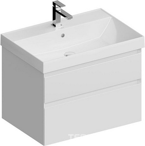 Тумба CUBO -70 см, подвесная, 2 выдвижной ящик, цв.белый матовый Kerama Marazzi Cubo CUB.70.2\WHT.M