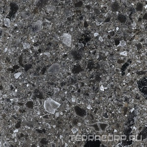 Керамогранит Kerranova Terrazzo Керамогранит K-333/MR Dark Grey 60х60 Серый 