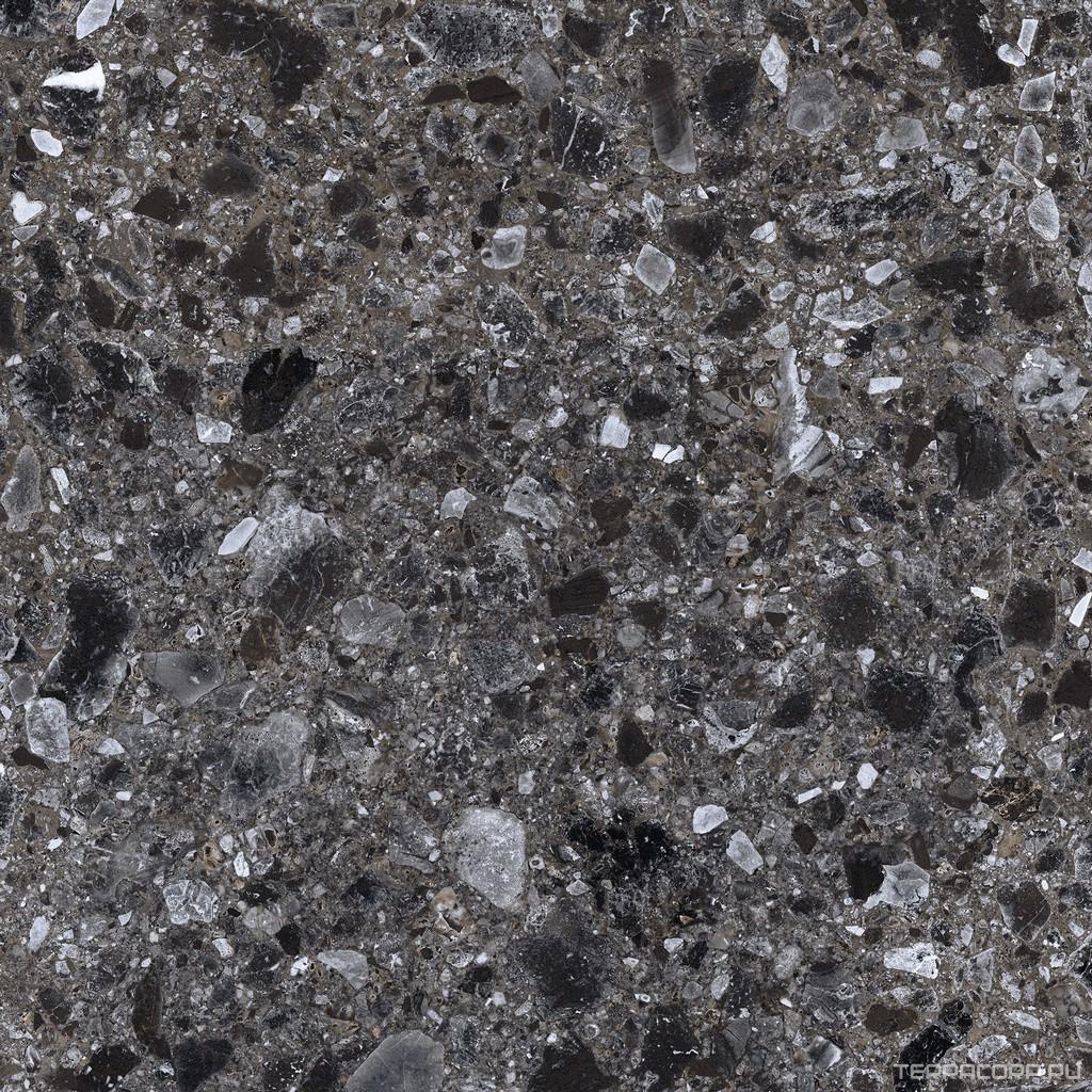 Керамогранит Kerranova Terrazzo Керамогранит K-333/MR Dark Grey 60х60 Серый, фото 7