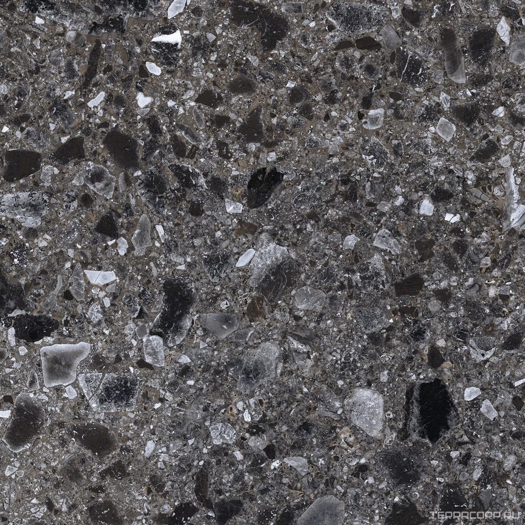 Керамогранит Kerranova Terrazzo Керамогранит K-333/MR Dark Grey 60х60 Серый, фото 5