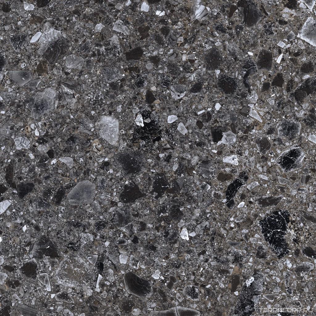 Керамогранит Kerranova Terrazzo Керамогранит K-333/MR Dark Grey 60х60 Серый, фото 4
