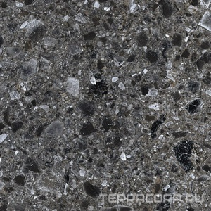 Керамогранит Kerranova Terrazzo Керамогранит K-333/MR Dark Grey 60х60 Серый 