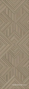 Керамическая плитка Kerama Marazzi Ламбро  коричневый структура обрезной 40x120 Коричневый 