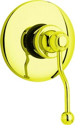 Смеситель для душа, встраиваемый в стену, (цв.золото), Duomo XX