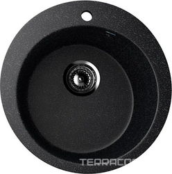 Мойка кухонная Ulgran U-405-308 черный| 49x49x19