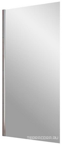 Душевая перегородка  LUX, неподвижная, 106x199.5 см, профиль хром матовый, стекло сатин ZZ Vegas Glass EAF EAF LUX 106 07 10