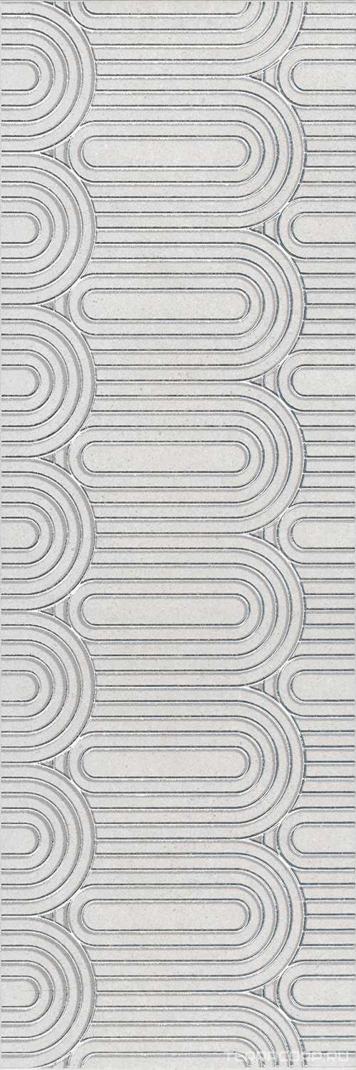 Керамическая плитка Kerama Marazzi Безана Декор серый светлый обрезной 25x75 Серый, фото 6