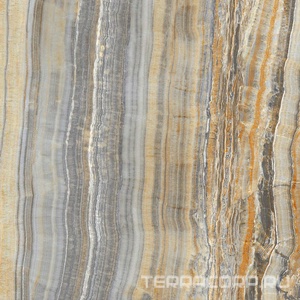 Керамогранит Ariostea Ultra Onici Grey Onyx Vein Cut Lev Silk 6 мм 150x150 Серый 