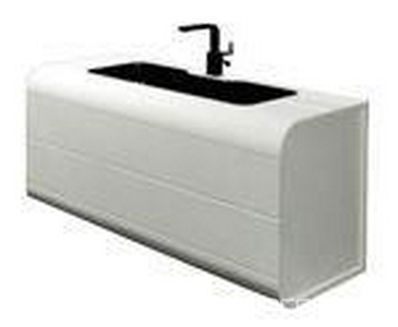 Тумба 100х42хh54см, подвесная, под раковину, (цв.белый),  ZZ La Beaute Yonne BY1