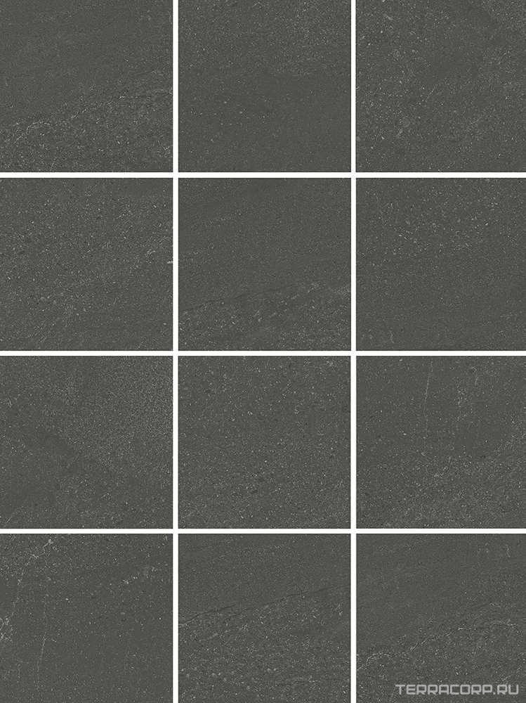 Керамическая плитка Kerama Marazzi Матрикс антрацит, полотно 29,8х39,8 из 12 частей 9,8х9,8 Серый, фото 6