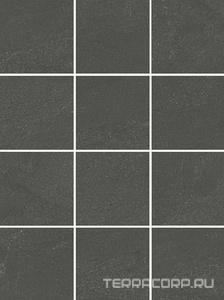 Керамическая плитка Kerama Marazzi Матрикс  антрацит, полотно 29,8х39,8 из 12 частей 9,8х9,8 Серый 