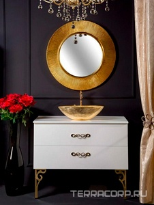 Зеркало , d-82 см, БЕЗ подсветки, цв.золото ZZ Armadi Art SHINE 528-S (G) / 528-G