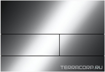 Панель смыва с двумя клавишами, для застенного модуля д/унит., д/горизонт/вертик. установки, (металл цв.глянец, черный хром),  ZZ Tece TECEsquare 9240837