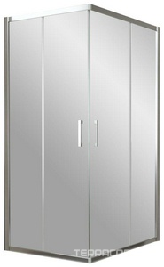 Душевое ограждение , 957х1172х1900 мм (нестандарт), профиль гл. хром, стекло прозрачное, БЕЗ поддона ZZ Vegas Glass ZA-F ZA-F 957*1172 08 01