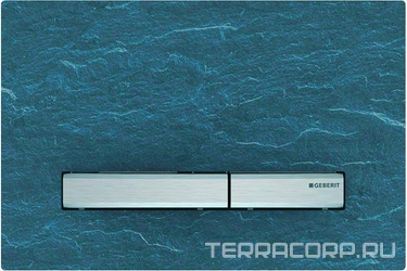 Клавиша двойного смыва, (сплав цинка, панель сланец Mustang, клавиши мет.цв.хром), Sigma 50 ZZ