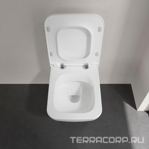 Сиденье для унитаза (тонкое Slimseat Line SANDWICH), с Quick Release и Soft Closing, (цв. 01 white),  Villeroy & Boch Venticello 9M80S101