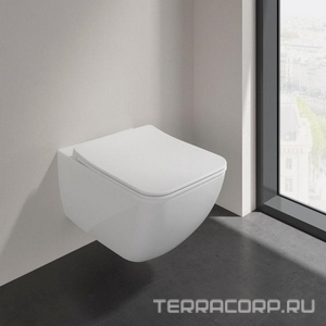Сиденье для унитаза (тонкое Slimseat Line SANDWICH), с Quick Release и Soft Closing, (цв. 01 white),  Villeroy & Boch Venticello 9M80S101