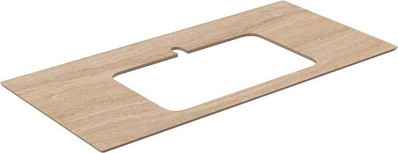 Cтолешница из плитки для мебели , 100 см, для раковин встраиваемых сверху, "Риальто песочный", бежевый XX Kerama Marazzi Plaza PL2.SG560420R\100