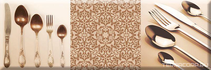 Керамическая плитка Absolut Keramika Monocolor 10x30 Decor Cutlery 01 10x30 Комбинированный, фото 3