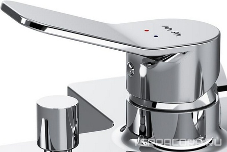 Смеситель для ванны/душа  излив 164мм, с установ.компл., БЕЗ аксессуаров, хром AMPM X-Joy F85A10000