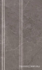 Керамическая плитка Kerama Marazzi Гран Пале Плинтус  серый15x25 Серый 