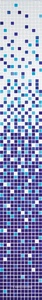 Мозаика Мастера Керамики Glass Растяжка из мозаики (8 шт) цвет фиолетовый ZZ32,7х261,6 Фиолетовый 
