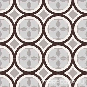 Керамогранит Sant Agostino Patchwork  Black&White 01 ZZ20x20 Комбинированный 