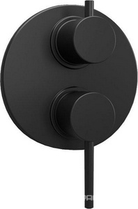 Смеситель для душа, встраиваемый в стену, с переключателем,  (цв.черный матовый PVD),  ZZ Paini Cox 78PZ6911
