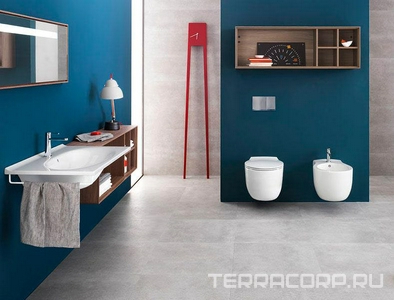 Биде подвесное, 36,5х55,5см, с 1 отв.д/смесит., крепёж в компл.,  ZZ Hatria Le Fiabe Y1A901