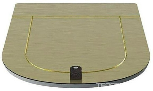 Сиденье для унитаза, БЕЗ микролифта, (петли цв.oro),  ZZ ArtСeram The One THA001 73