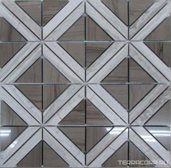 Мозаика Спектр-М Натуральный камень Мозаика из камня на сетке М20-220Р 30x30 Комбинированный, фото 3