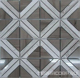 Мозаика Спектр-М Натуральный камень Мозаика из камня на сетке М20-220Р 30x30 Комбинированный 