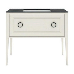 Тумба PLAZA Classic, напольная 100 см, 1 выдвижной ящик, высота 840 мм, цв. белый | ZZ