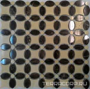 Мозаика Спектр-М Натуральный камень Мозаика из камня на сетке М20-209Р 30.5x30.5 Комбинированный 