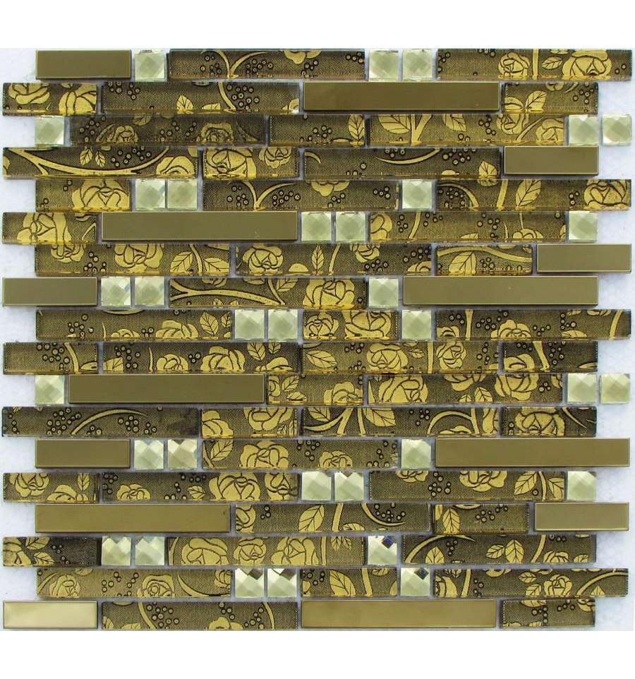 Мозаика Спектр-М Микс стекло Мозаика из стекла на сетке SK10-034 30x30 Комбинированный, фото 3