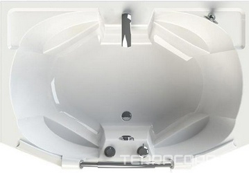 Ванна акрил. "КОНКОРД", 1800х1200x670 мм, 1 декорат. ручка бронза, каркас и слив-перелив бронза, молдинг на фронт пан.бронза в компл.,БЕЗ панели ZZ