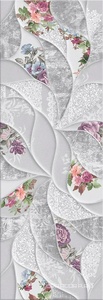 Керамическая плитка Eletto Malwiya  Grey "Floris"24.2x70 Серый 