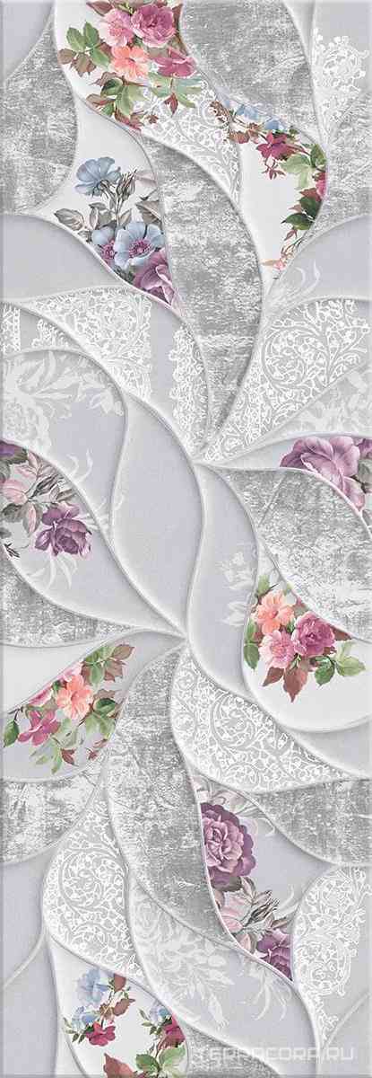 Malwiya Grey "Floris"|24.2x70