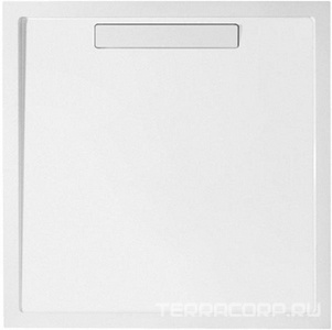 Поддон д/душа прямоуг.1000х1000хh18/100мм, сифон в комплекте, ножки, опора, уплотнитель в компл., (кварил, цв.белый глянц.),  ZZ Villeroy & Boch Squaro UDQ1010SQR1V-01