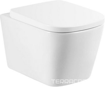 Унитаз подвесной, безободковый, без сиденья, крепёж в компл.,  ZZ BelBagno Albano BB120CHR
