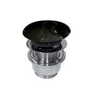 Пробка для сливного отверстия раковины, нажимная, "Click-Clack", G 1 1/4, для раковины / биде, (цв. мат./ Gloss Black), Ceramica Cielo ZZ Ceramica Cielo Универсал PIL01NM (N) Gloss Black