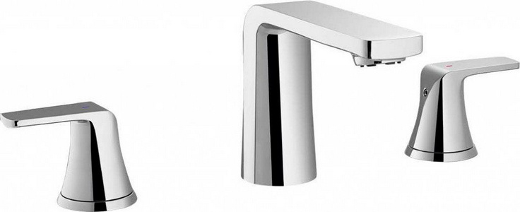 Смеситель для раковины, на 3 отв., без д/к, (цв.хром),  ZZ Cezares Globo GLOBO-F-BLS-01-W0