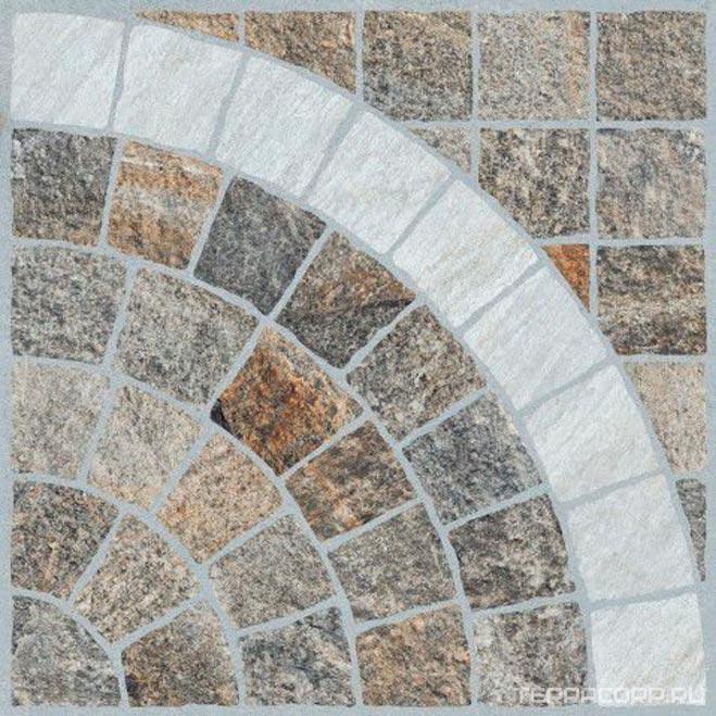 Керамогранит Sadon Le Cave Multicolor Arco Bianco (2 см) Rett (п.п)60x60 Серый, фото 3