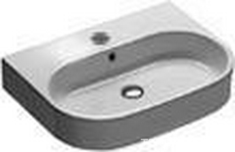 Раковина 60х45см, подвесная, с 1 отв. д/смес., с переливом, (без креплен.YR47),  ZZ Hatria Area Y0UH