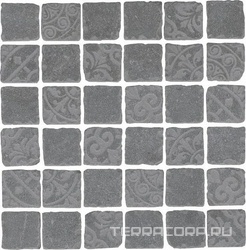 Про Фьюче серый темный мозаика дек. SAB+BR (гр.) 30x30| ZZ